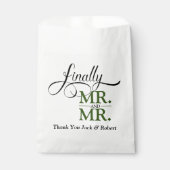 Schließlich Herr und Herr Wedding Empfang Geschenktütchen (Vorderseite)