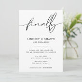 Schließlich Hochzeit Verlobung Ankündigung und Ein (Stehend Vorderseite)