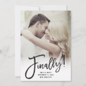 Schließlich Kalligrafie Pinsel Script Modernes Chi Save The Date (Vorderseite)