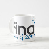 Schließlich Klasse von 2011 Kaffeetasse (Vorderseite Links)