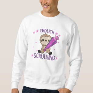 Schließlich Schulkind Fault School Bag Einschreibu Sweatshirt