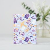 Schließlich Urlaub und Reisen im Sommer wieder Save The Date (Stehend Vorderseite)