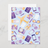 Schließlich Urlaub und Reisen im Sommer wieder Save The Date (Vorne/Hinten)