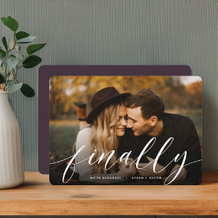 Schließlich Vollständige Verlobung des Fotos Ankündigung