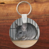 Schließlich Zuhause Chinchillas: Cheeko Schlüsselanhänger (Vorderseite)