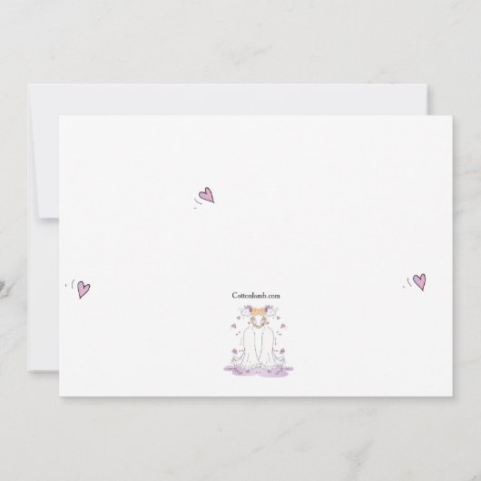 Schließlich zwei Bräute, die Einladung Wedding (Rückseite)