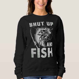 Schließt auf und fischen Wolfsbarsch Fischfang Sweatshirt