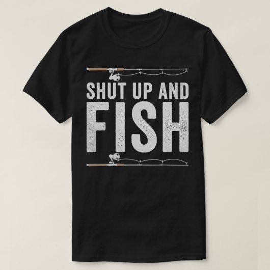 Schließt auf und fischen Wolfsbarsch Fischfang T-Shirt (Design vorne)