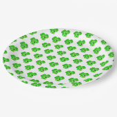 Schließt die Teller von Papier (Schrägansicht)