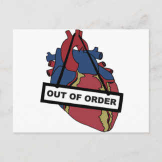 Schließt für Reparaturen Postkarte