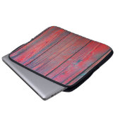 Schließung alter Holzplanken Textur Hintergrund Laptopschutzhülle (Vorne Knopf)