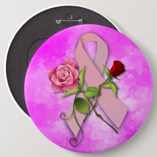 Schließung der Brustkrebserkrankung Button (Vorne & Hinten)