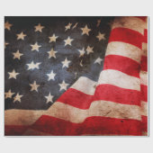 Schließung der großen amerikanischen Flagamerica,  Geschenkpapier (Flach)