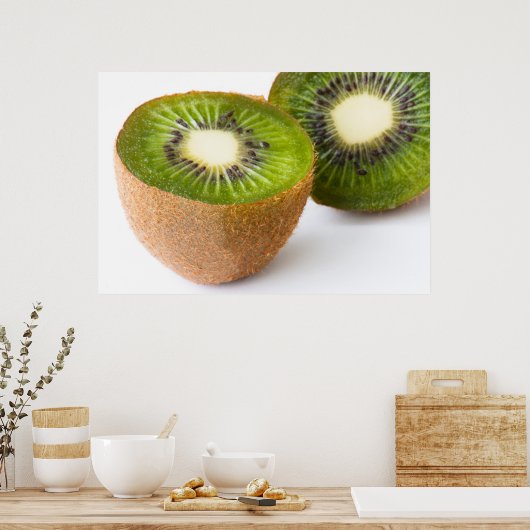 Schließung der Kiwi-Früchte Poster (Küche)