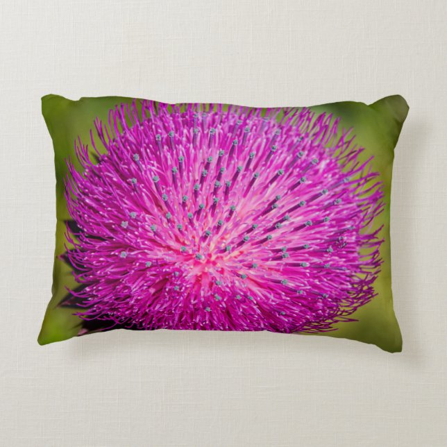 Schließung der Milchdistel Dekokissen (Rückseite)