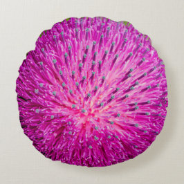 Schließung der Milchdistel Rundes Kissen