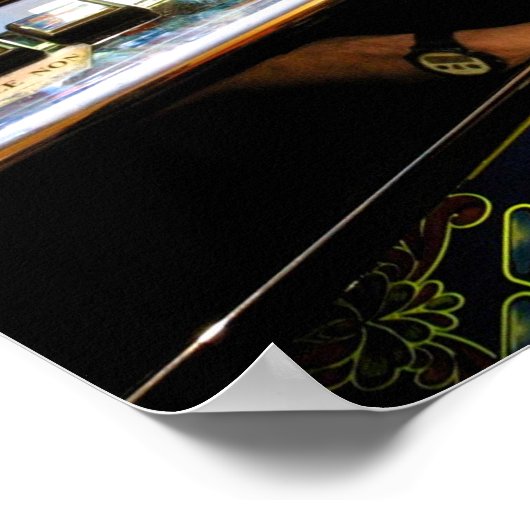 Schließung der Schlitzmaschine Poster (Ecke)