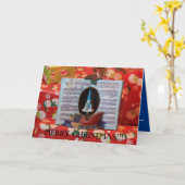 Schließung des Weihnachtsbuches Karte (Gelbe Blume)