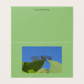 Schließung eines Libellen gegen einen hellblauen H (Außenseite Aufgefaltet)