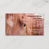 Schließung von Pferden Visitenkarte (Vorderseite)