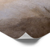 Schließung von weißen Rhinozeros Poster (Ecke)