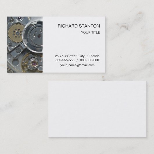 Schließvorgang Visitenkarte (Vorne/Hinten)