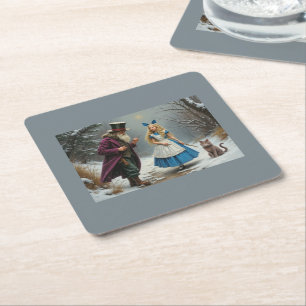 Schlimmer für Verschleiß von grauem Papier mit vie Rechteckiger Pappuntersetzer