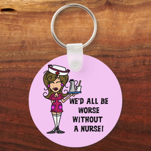 Schlimmer ohne Krankenschwester Schlüsselanhänger (Vorderseite)