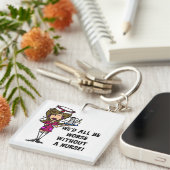 Schlimmer ohne Krankenschwester Schlüsselanhänger (Vorderseite rechts)