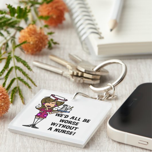 Schlimmer ohne Krankenschwester Schlüsselanhänger (Vorderseite rechts)