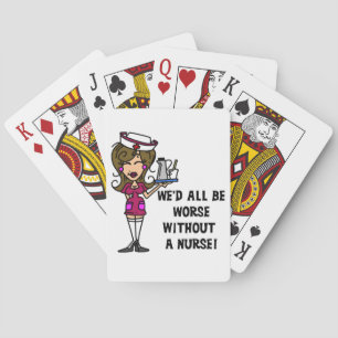 Schlimmer ohne Krankenschwester Spielkarten