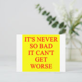 SCHLIMMER POSTKARTE (Stehend Vorderseite)