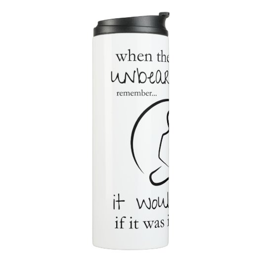 Schlimmer, wenn in fixen Breiten Funny Daten Thermosbecher (Nach links gedreht)