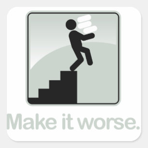 Schlimmeres Aufkleber