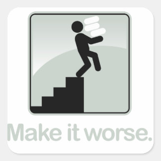 Schlimmeres Aufkleber