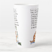 Schlimmes Wort Katze Milchtasse (Vorderseite)