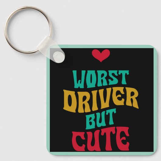 Schlimmster, aber Niedlich Schlüsselanhänger (Vorderseite)