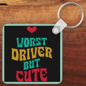 Schlimmster, aber Niedlich Schlüsselanhänger (Rückseite)