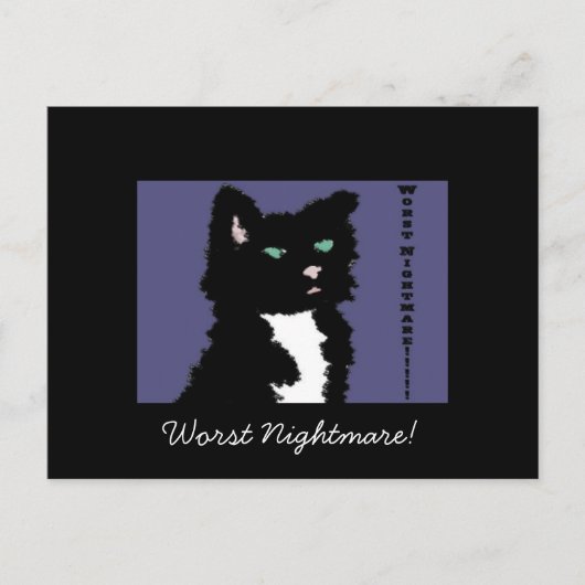 Schlimmster Albtraum! Postkarte (Vorderseite)