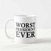 Schlimmster Präsident je Kaffeetasse (Links)
