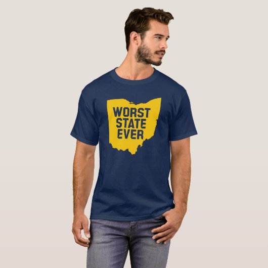 Schlimmster Staat je (Ohio) T-Shirt (Vorne ganz)