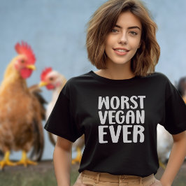 Schlimmster Veganer je, schwarzer und weißer Aktiv T-Shirt