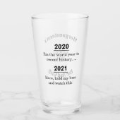 Schlimmstes Jahr in der jüngsten Bar der Geschicht Glas (Vorderseite)