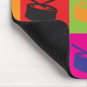 Schlinge-Trommel-Pop-Kunst Mousepad (Ecke)
