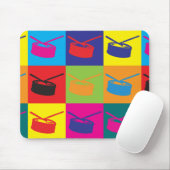Schlinge-Trommel-Pop-Kunst Mousepad (Mit Mouse)