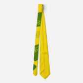 Schlips St. Patrick Tag Kobold Hut Gelb Krawatte (Rückseite)