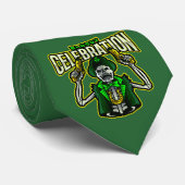 Schlips St. Patrick's Day Feier Leprechaun Krawatte (Gerollt)
