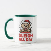 Schlitten fahren den ganzen Tag Freude Retriever W