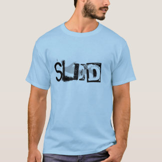 "Schlitten-" hellblaues oberes Halbinselt-shirt T-Shirt