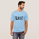 "Schlitten-" hellblaues oberes Halbinselt-shirt T-Shirt (Vorne ganz)
